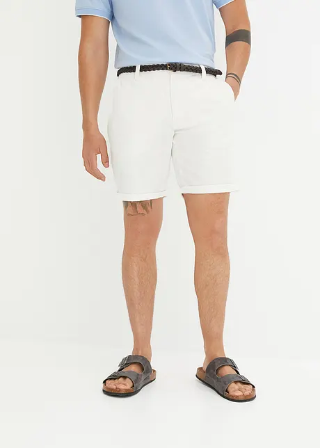 Chino bermudy s páskem Regular Fit, bpc bonprix collection