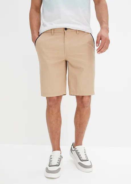 Chino bermudy s částečně gumovým pasem, Regular Fit, bpc bonprix collection