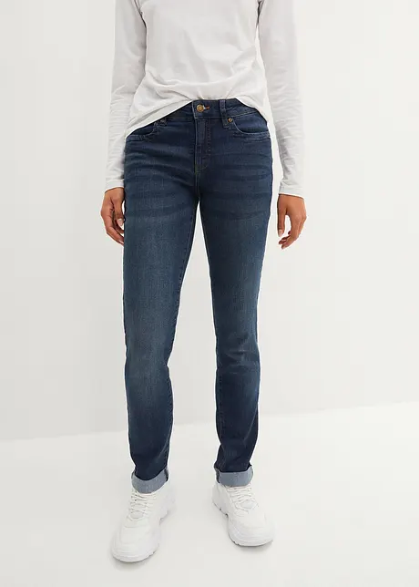 Strečové džíny Straight, Mid Waist, bonprix