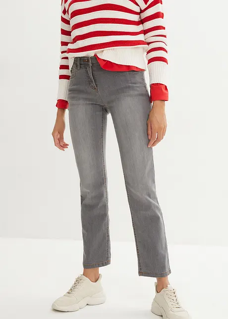 Strečové džíny High Waist, Straight, bonprix