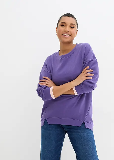 Oversize mikina z měkkého froté, bonprix