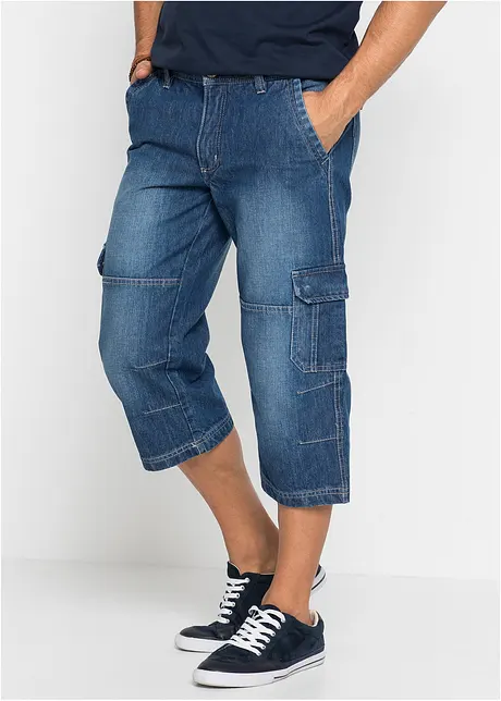 3/4 cargo džíny Regular Fit, Straight, bonprix