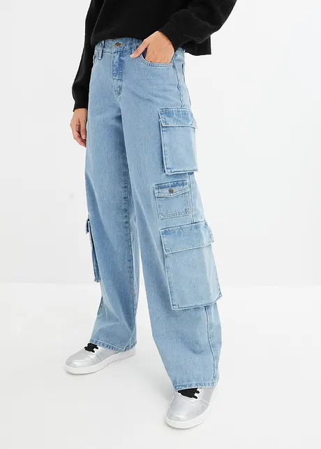 Cargo džíny Mid Waist, bonprix