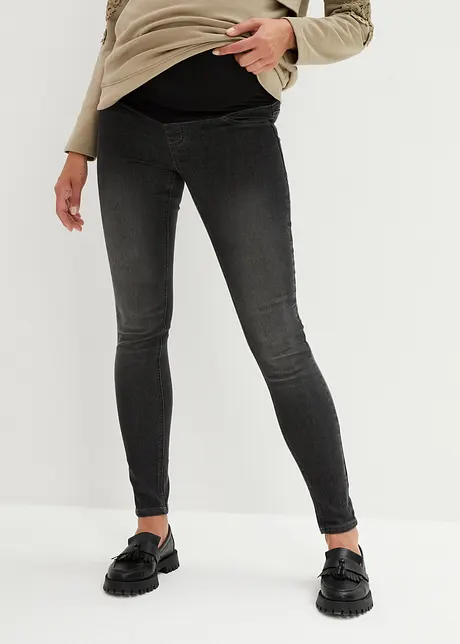 Těhotenské jeggings s bavlnou (2 ks), Skinny, bonprix