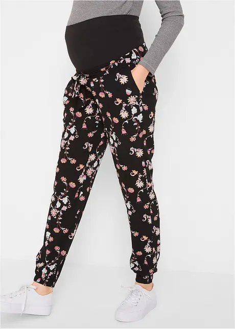 Lehké těhotenské kalhoty z viskózy, Loose Fit, bonprix