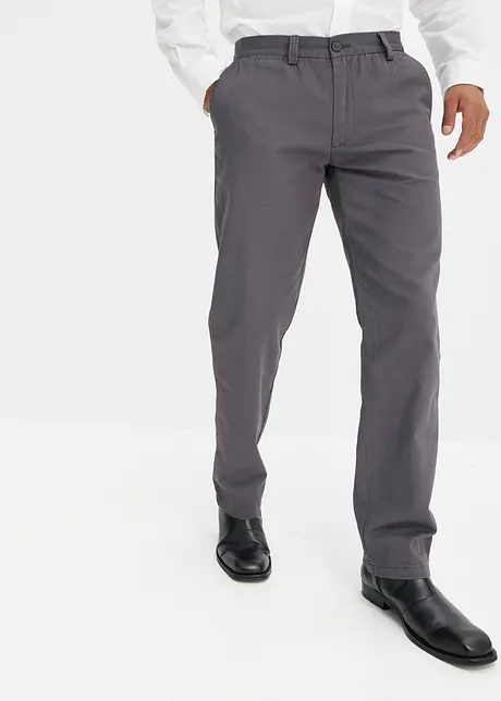 Chino kalhoty z čisté bavlny Regular Fit, Straight, bonprix