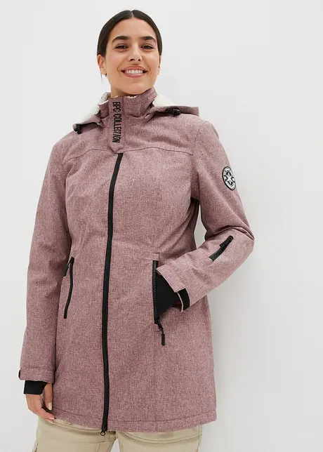 Funkční outdoorová bunda s medvídkovou podšívkou, nepromokavá, bonprix