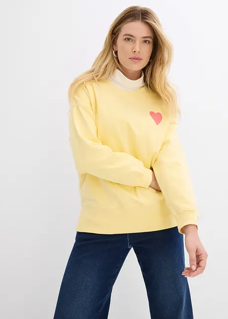 Oversize mikina z organické bavlny, bonprix