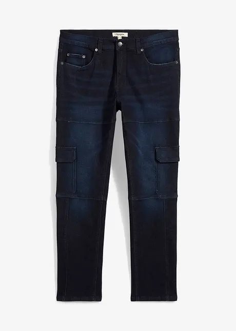 Strečové cargo džíny Slim Fit, Straight, bonprix
