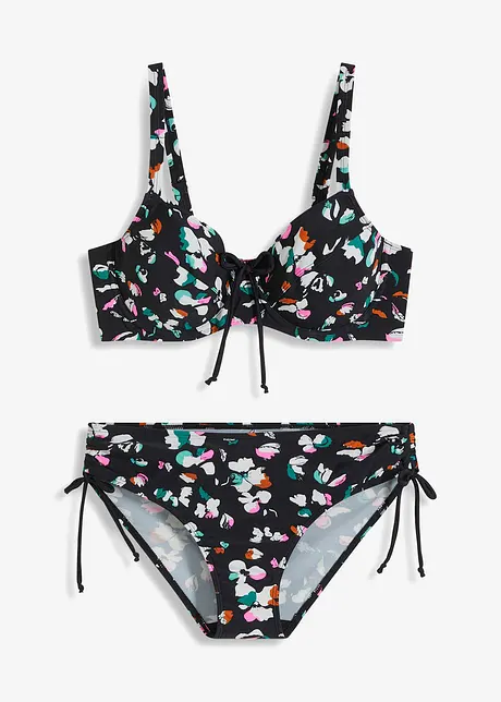 Zmenšovací bikiny s vázačkami (2dílná souprava), bonprix