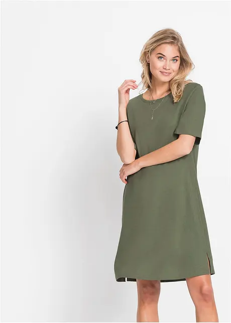 Úpletové oversize šaty, bonprix