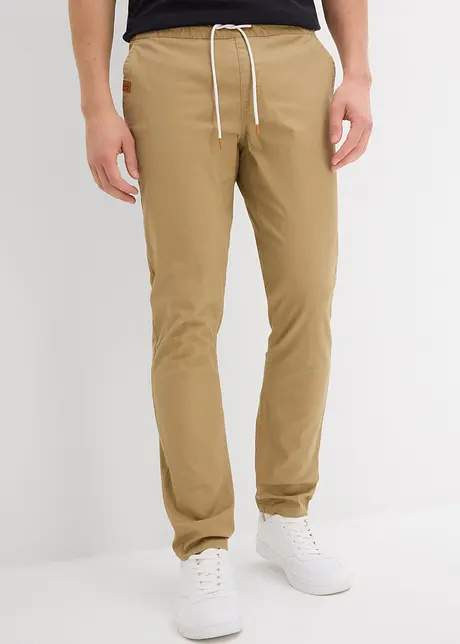 Strečové kalhoty Regular Fit bez zapínání, Straight, bonprix