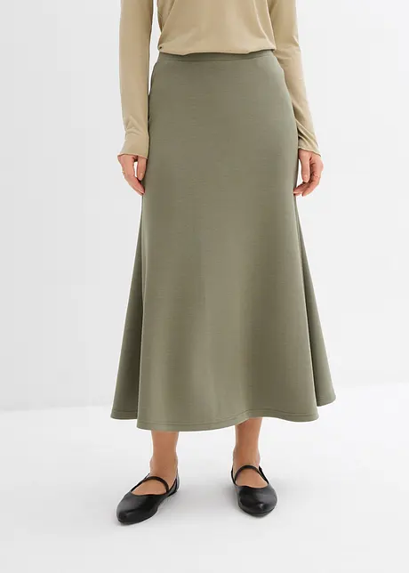 Midi sukně z materiálu scuba, bonprix