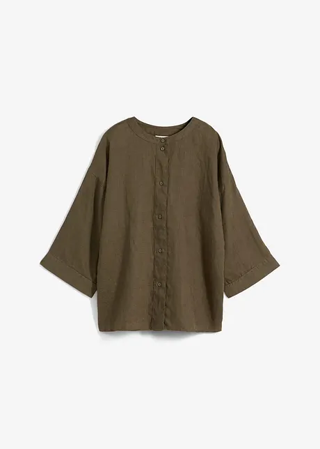 Oversized halenka z čistého lnu, bonprix