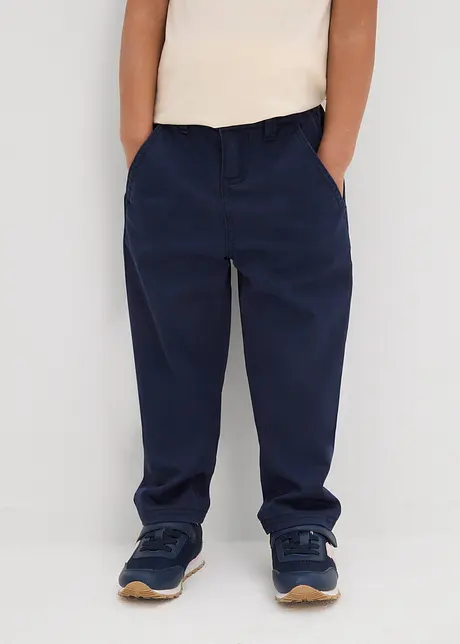 Strečové chino kalhoty Slim Fit, Straight, bonprix