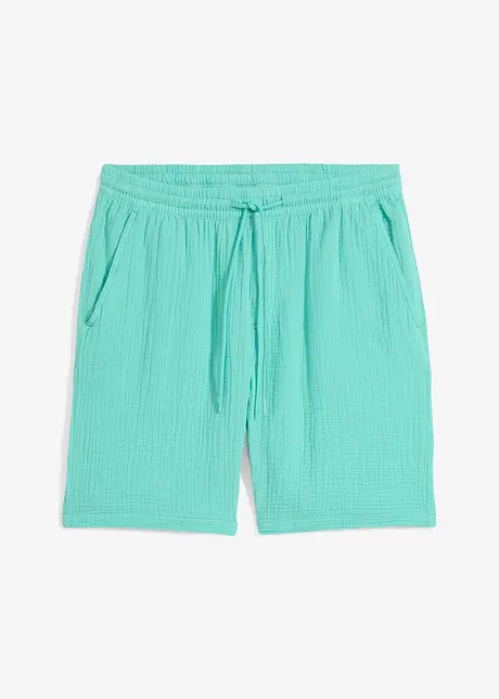 Mušelínové šortky z čisté bavlny, Regular Fit, bonprix