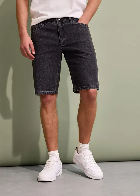 Strečové džínové bermudy, Relaxed Fit, bonprix