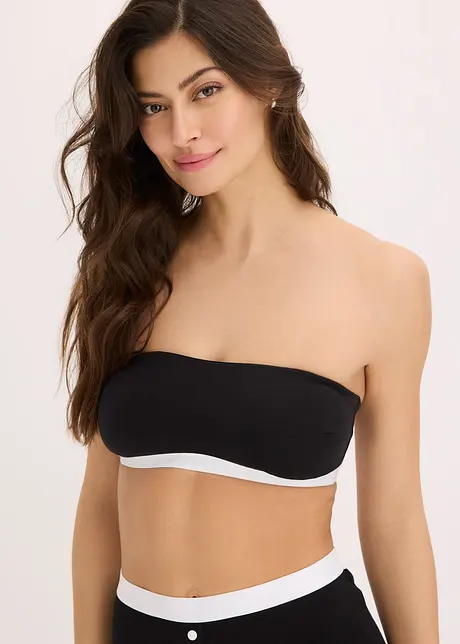Bandeau podprsenka s organickou bavlnou (2 ks v balení), bonprix
