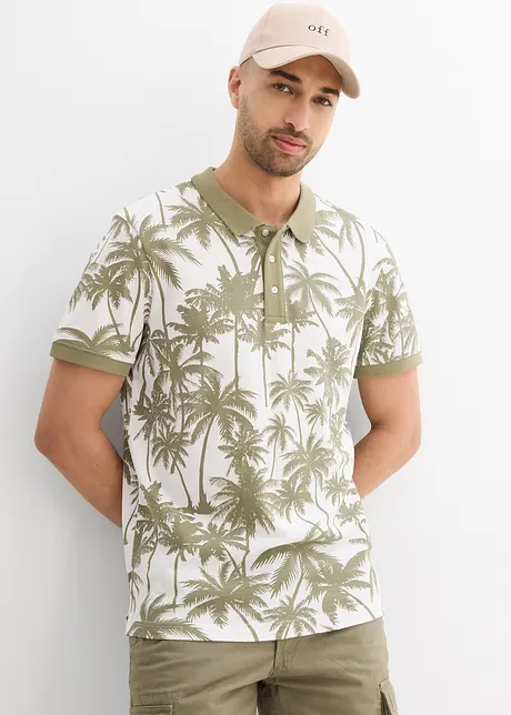 Triko polo z piké z čisté organické bavlny, Slim Fit, bonprix