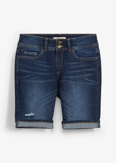 Džínové bermudy Mid Waist, bonprix