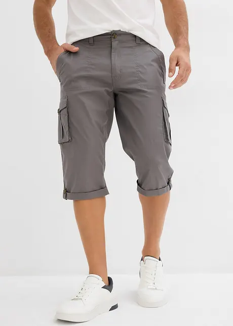 Dlouhé bermudy s cargo kapsami, Regular Fit, bonprix