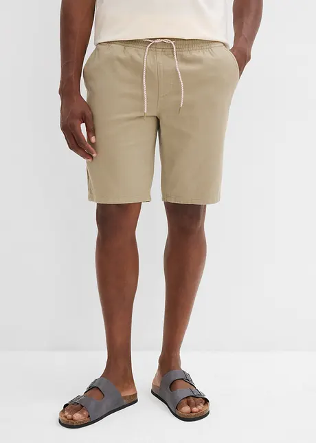 Bermudy bez zapínání, z čisté bavlny, Regular Fit, bonprix
