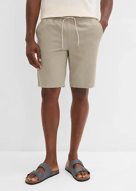 Bermudy bez zapínání, z čisté bavlny, Regular Fit, bonprix
