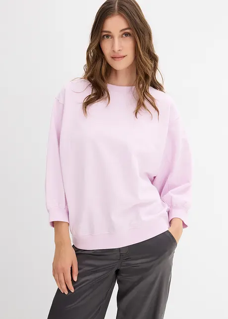 Oversize mikina z čisté bavlny, bonprix