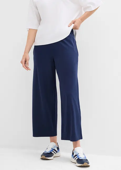 Kalhoty Culotte s kapsami a pohodlnou pasovkou, bonprix