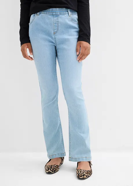 Džíny bez zapínání, Mid Waist (2 páry v balení), bonprix