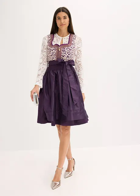 Kroj Dirndl s vyšívanou zástěrou (2dílná souprava), bonprix