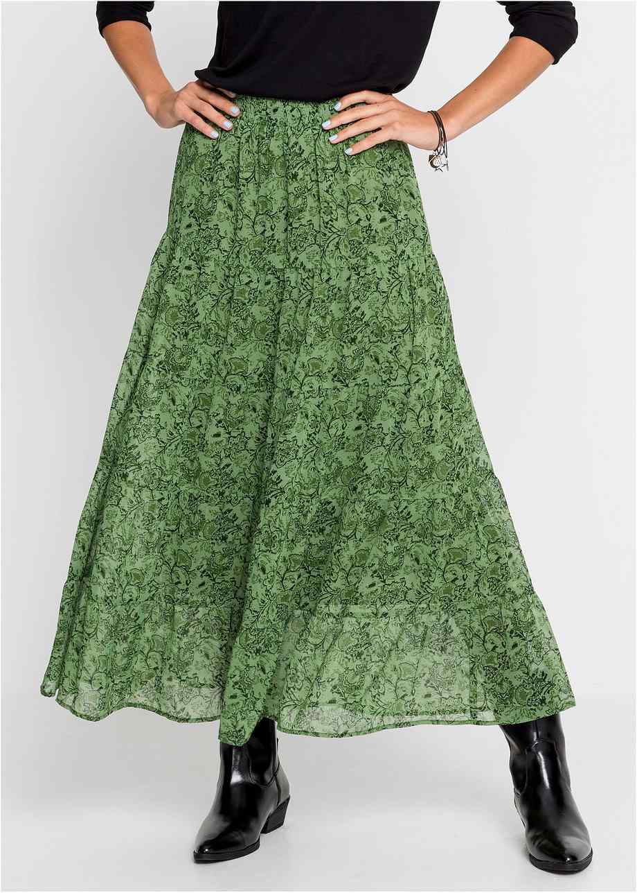 Sukně olivovo-černá se vzorem - RAINBOW objednat online - bonprix.cz