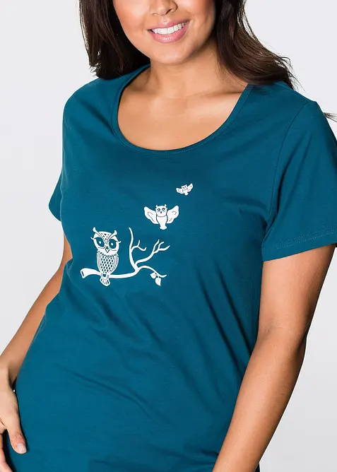 Capri pyžamo s krátkými rukávy, bonprix