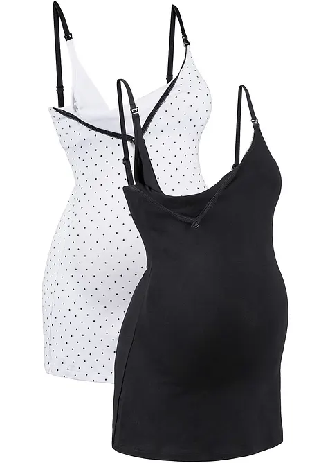 Kojicí top s organickou bavlnou (2 ks v balení), bonprix