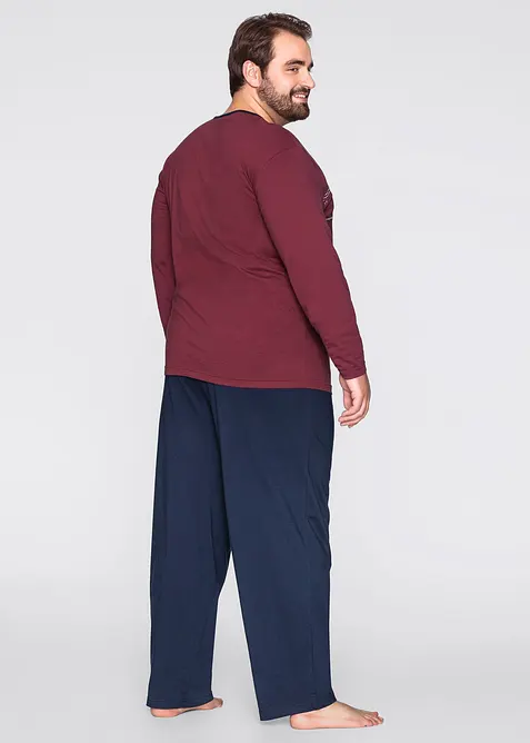 Pyžamo s bavlnou a dlouhým rukávem, bonprix