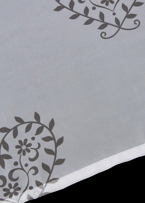 Zavazovací záclona s potiskem srdíček, s recyklovaným polyesterem, bonprix