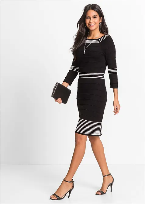 Pletené šaty z měkké viskózové směsi, bonprix