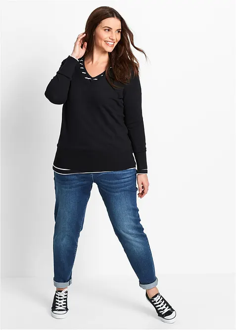 Svetr z jemn&eacute; pleteniny, bonprix