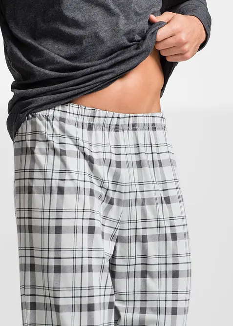 Pyžamo s dlouhým rukávem a organickou bavlnou, bonprix