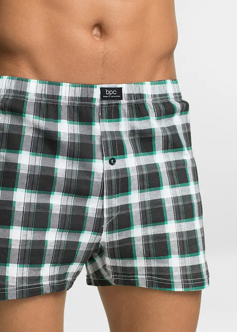 Volné žerzejové boxerky z bavlny (3 ks v balení), bonprix