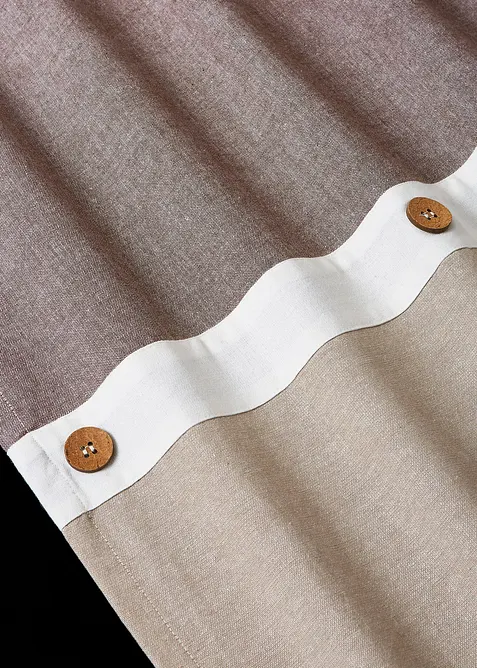 Závěs s knoflíky, z organické bavlny (1 ks), bonprix