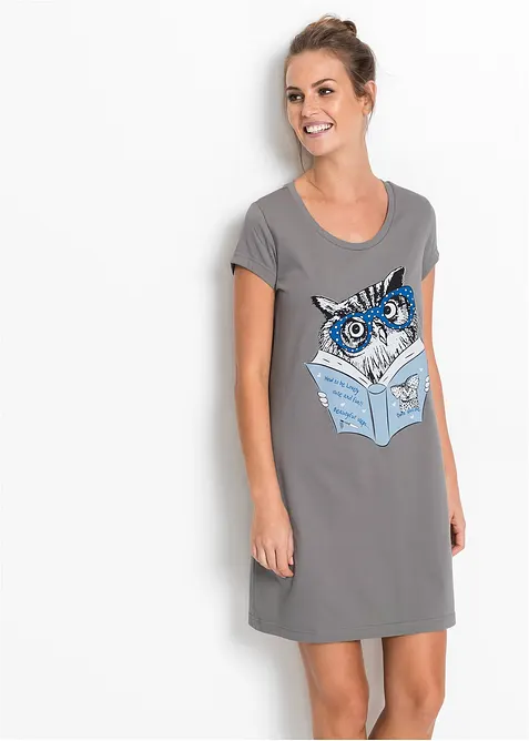 Krátká noční košile z čisté organické bavlny, bonprix