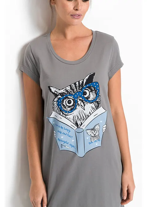 Krátká noční košile z čisté organické bavlny, bonprix