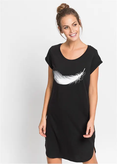 Kr&aacute;tk&aacute; nočn&iacute; ko&scaron;ile z čist&eacute; organick&eacute; bavlny, bonprix