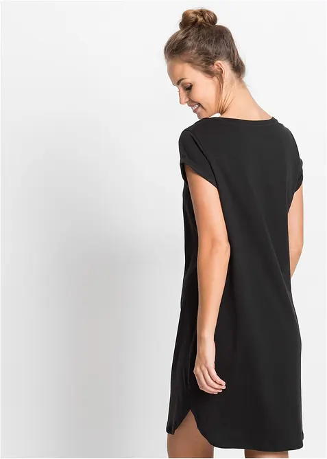 Kr&aacute;tk&aacute; nočn&iacute; ko&scaron;ile z čist&eacute; organick&eacute; bavlny, bonprix