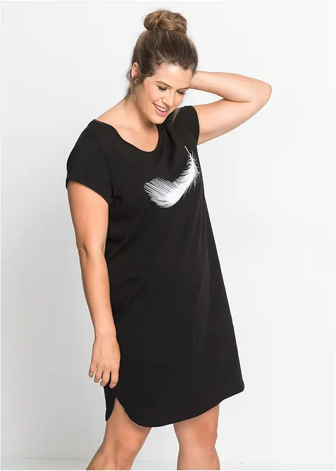 Kr&aacute;tk&aacute; nočn&iacute; ko&scaron;ile z čist&eacute; organick&eacute; bavlny, bonprix