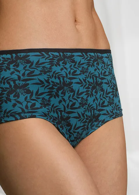 Bokov&eacute; maxikalhotky s organickou bavlnou (4 ks v balen&iacute;), bonprix