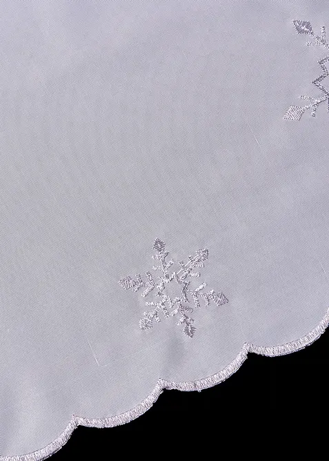 Vitrážková záclona se zimní výšivkou, bonprix