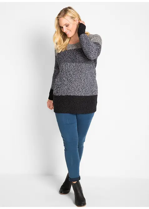 Svetr s pruhovaným vzorem, bonprix