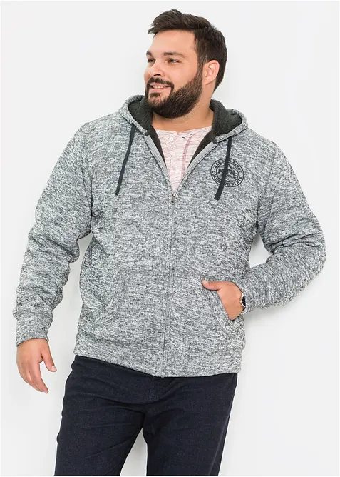 Mikina s kapucí a s medvídkovou podšívkou, bonprix